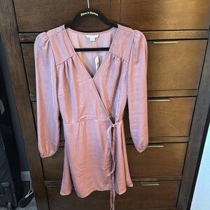 American eagle- mauve wrap dress